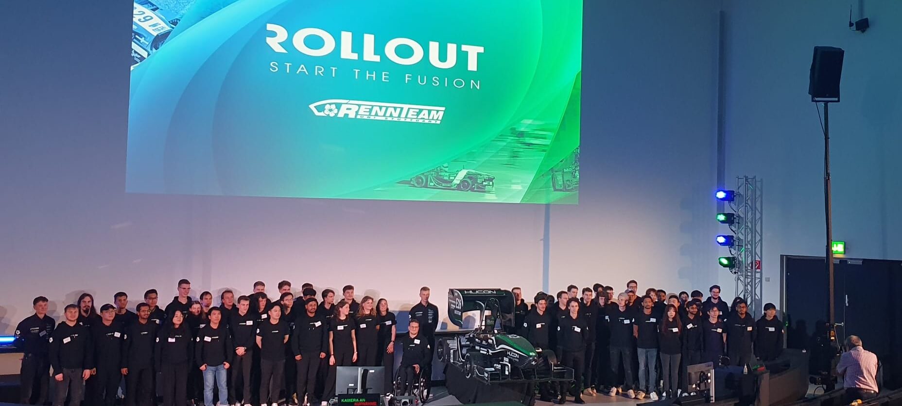 Reveal of the new racing car of this season, the X0711-1, at University of Stuttgart